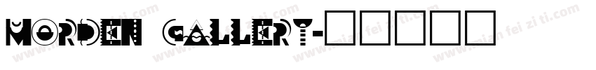 morden gallery字体转换